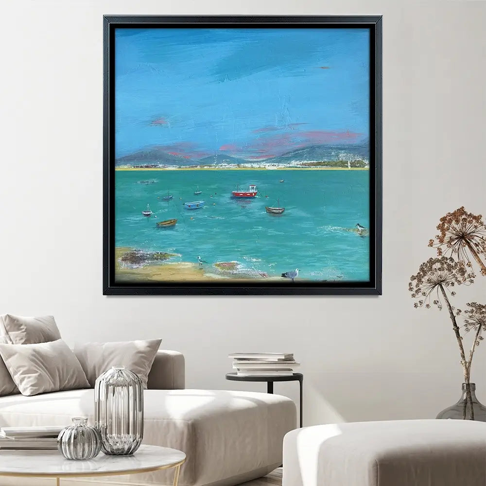 Cornwall Scene Square Canvas Print Cornwall Scene Square Canvas Print wall art product Karen Sutton