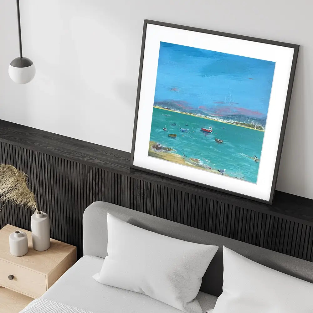 Cornwall Scene Square Framed Art Print Cornwall Scene Square Framed Art Print wall art product Karen Sutton