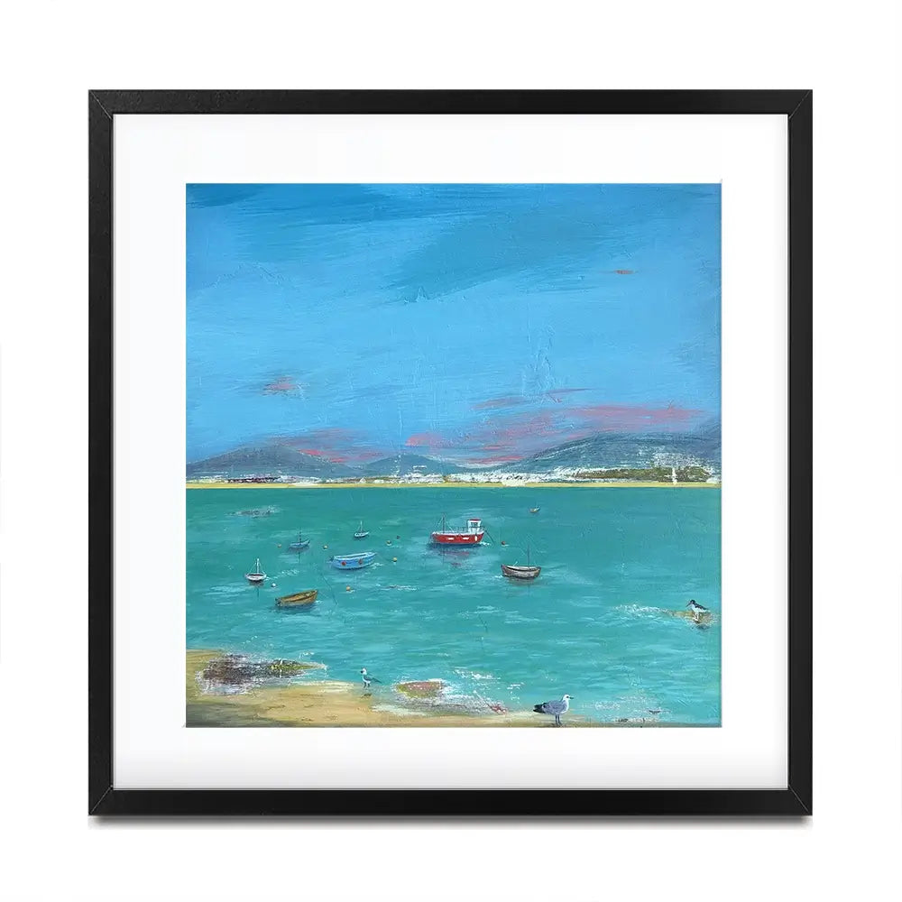 Cornwall Scene Square Framed Art Print Cornwall Scene Square Framed Art Print wall art product Karen Sutton