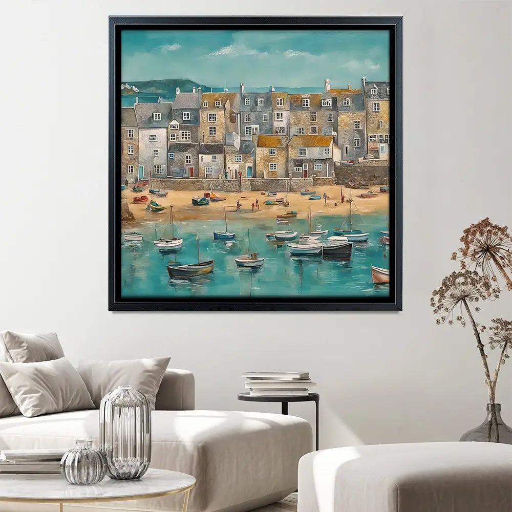 Cornwall Spring Square Canvas Print Cornwall Spring Square Canvas Print wall art product David Alexander Elder