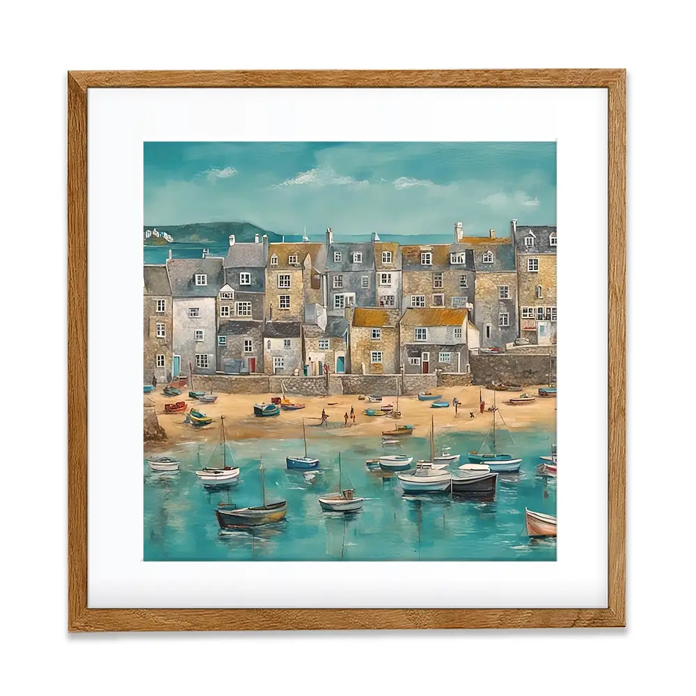 Cornwall Spring Square Framed Art Print Cornwall Spring Square Framed Art Print wall art product David Alexander Elder