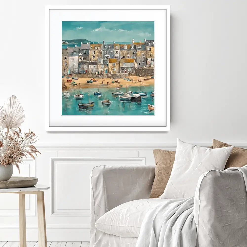 Cornwall Spring Square Framed Art Print Cornwall Spring Square Framed Art Print wall art product David Alexander Elder