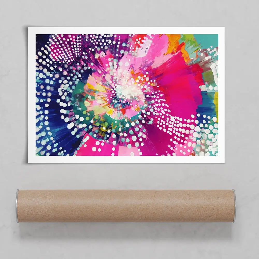 Cosmic Bloom Art Print Cosmic Bloom Art Print wall art product Chromatic Storm Studio