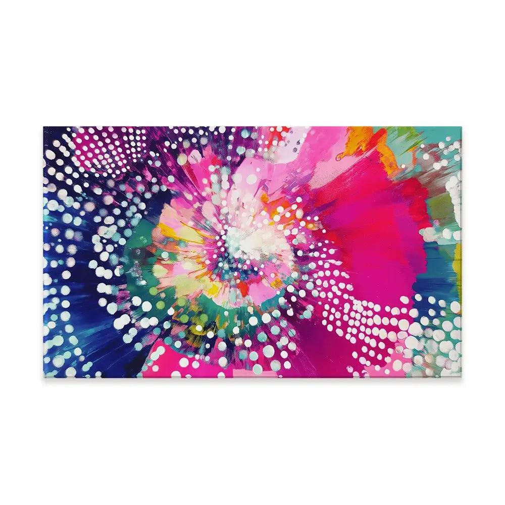 Cosmic Bloom Canvas Print Cosmic Bloom Canvas Print wall art product Chromatic Storm Studio