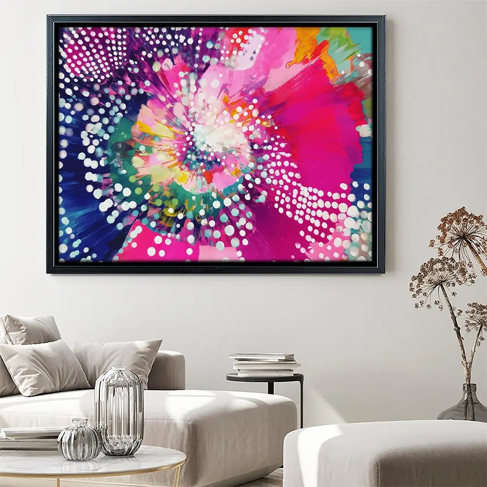 Cosmic Bloom Canvas Print Cosmic Bloom Canvas Print wall art product Chromatic Storm Studio