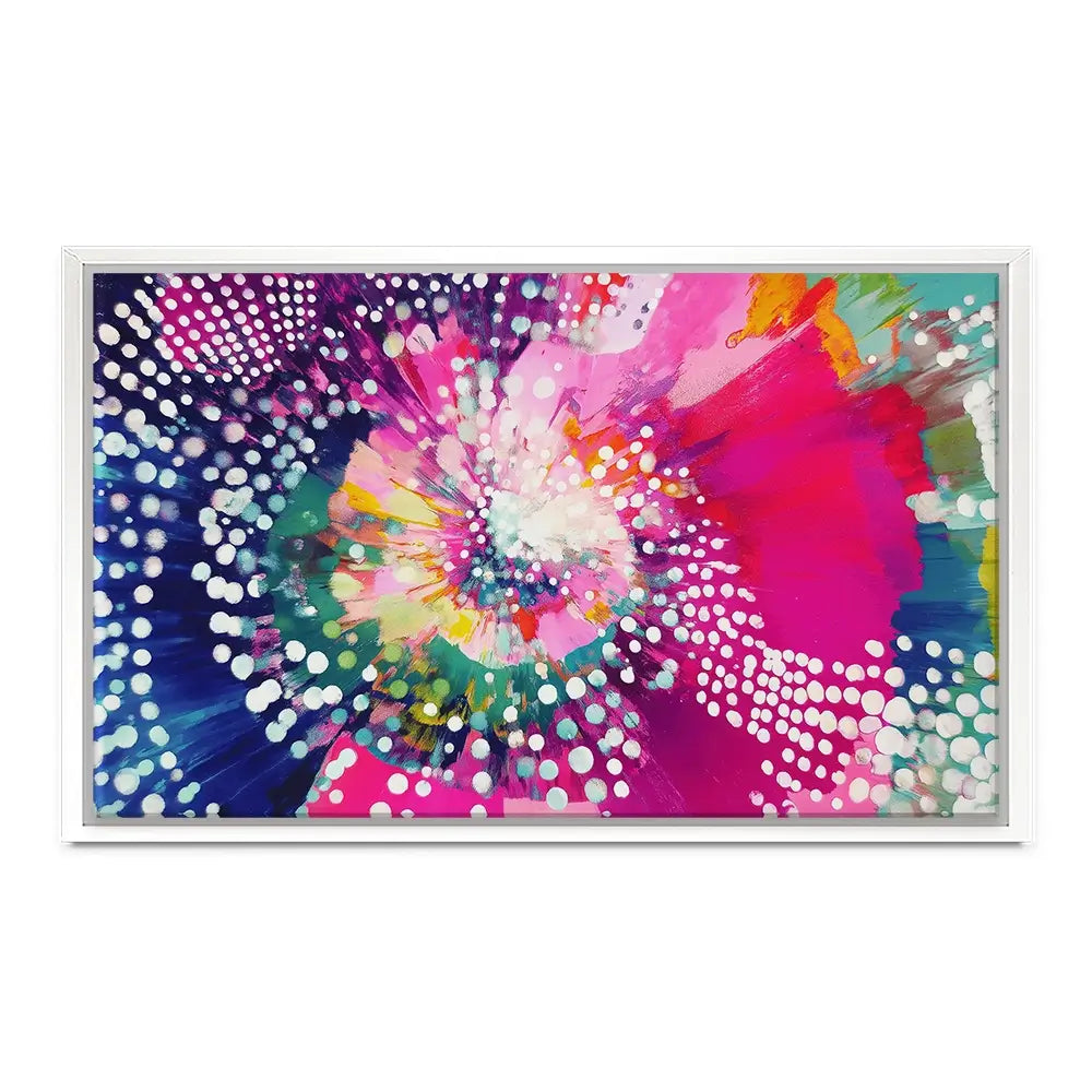 Cosmic Bloom Canvas Print Cosmic Bloom Canvas Print wall art product Chromatic Storm Studio