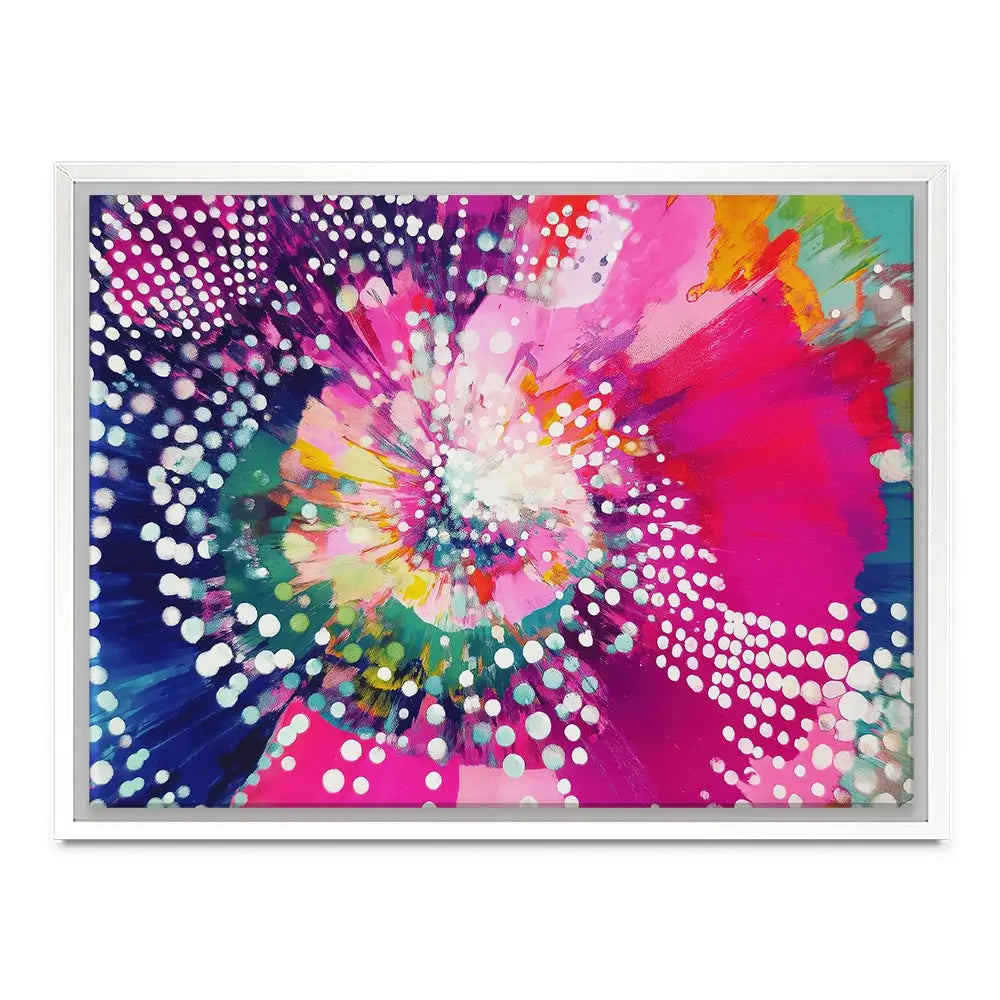 Cosmic Bloom Canvas Print Cosmic Bloom Canvas Print wall art product Chromatic Storm Studio