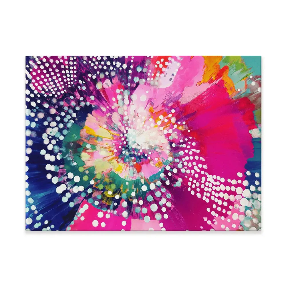 Cosmic Bloom Canvas Print Cosmic Bloom Canvas Print wall art product Chromatic Storm Studio