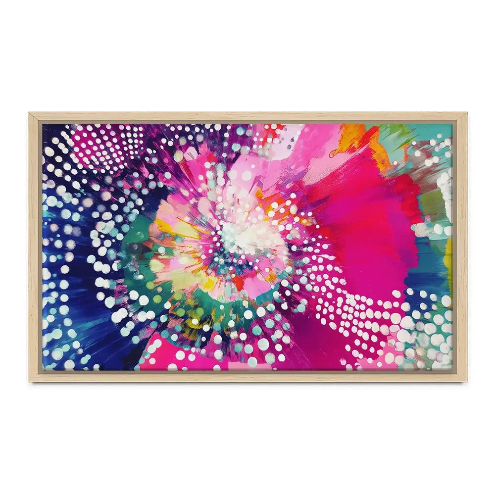 Cosmic Bloom Canvas Print Cosmic Bloom Canvas Print wall art product Chromatic Storm Studio