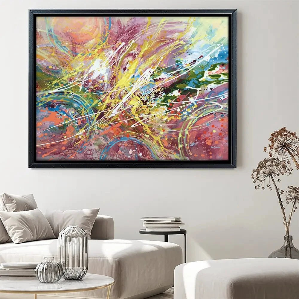 Cosmic Rhythm Canvas Print Cosmic Rhythm Canvas Print wall art product Leon Devenice