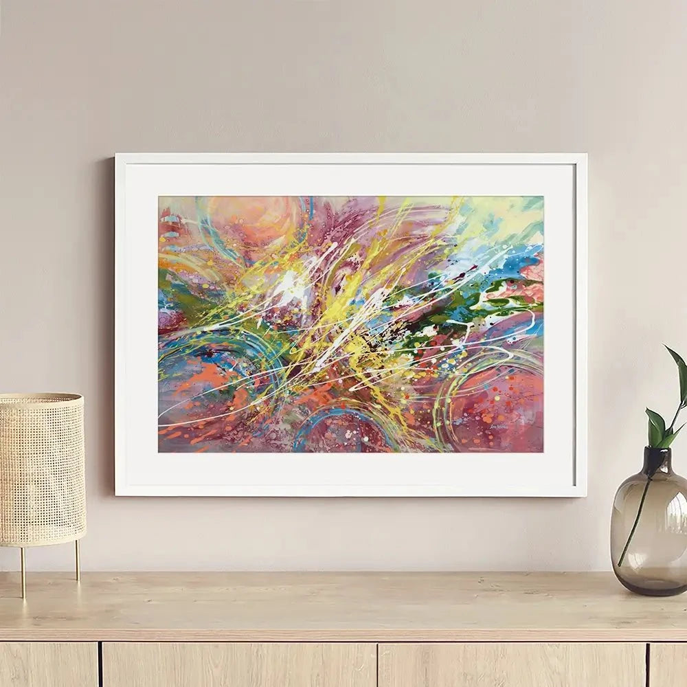 Cosmic Rhythm Framed Art Print Cosmic Rhythm Framed Art Print wall art product Leon Devenice