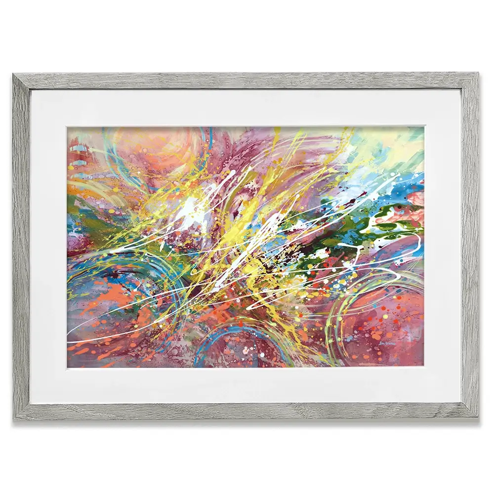 Cosmic Rhythm Framed Art Print Cosmic Rhythm Framed Art Print wall art product Leon Devenice