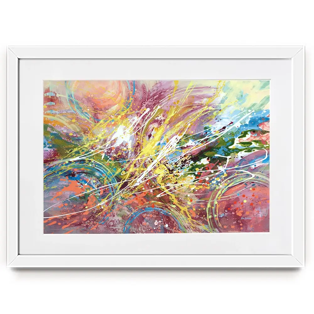 Cosmic Rhythm Framed Art Print Cosmic Rhythm Framed Art Print wall art product Leon Devenice