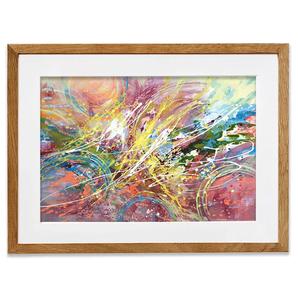 Cosmic Rhythm Framed Art Print Cosmic Rhythm Framed Art Print wall art product Leon Devenice