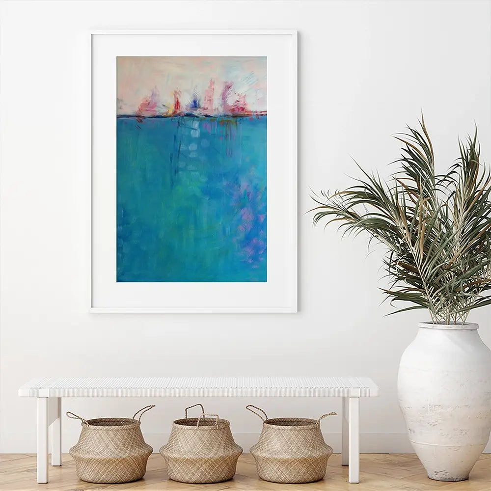 Cote D'Azure Framed Art Print Cote D'Azure Framed Art Print wall art product Jane Brookshaw