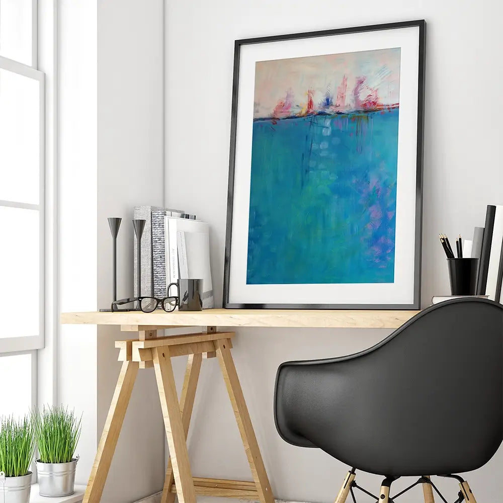 Cote D'Azure Framed Art Print Cote D'Azure Framed Art Print wall art product Jane Brookshaw