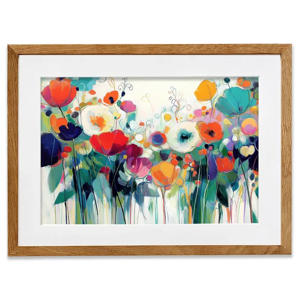 Cottage Garden Overflow Framed Art Print Cottage Garden Overflow Framed Art Print wall art product Chromatic Storm Studio