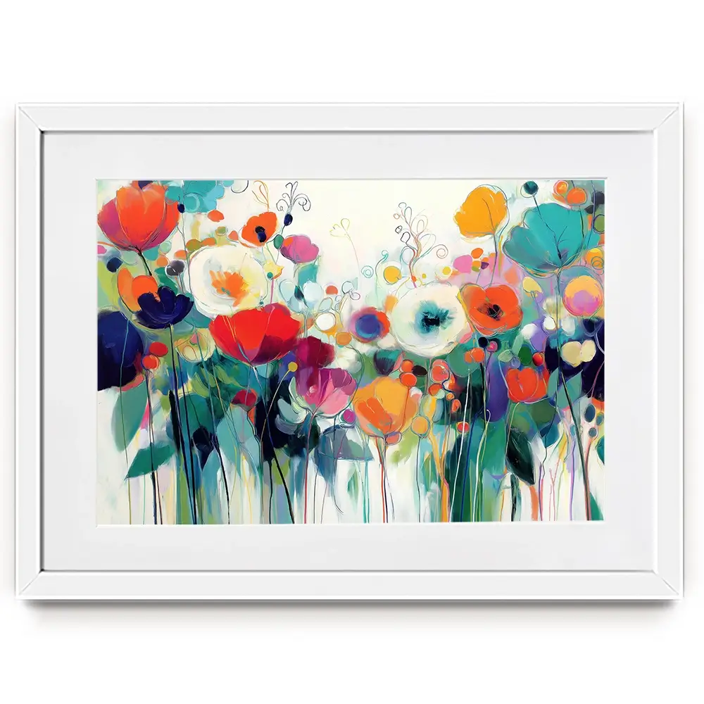 Cottage Garden Overflow Framed Art Print Cottage Garden Overflow Framed Art Print wall art product Chromatic Storm Studio