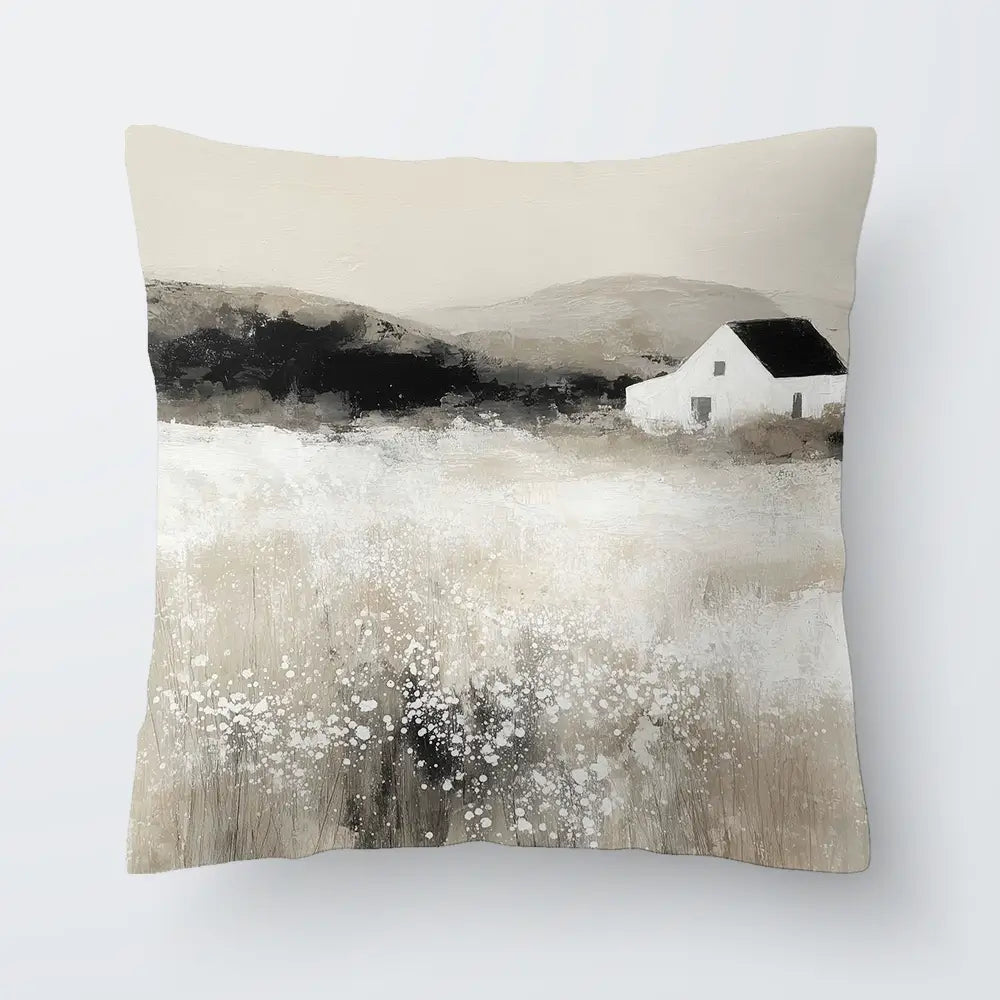Cottage In Pale Field 2 Cushion Cottage In Pale Field 2 Cushion wall art product Chromatic Storm Studio