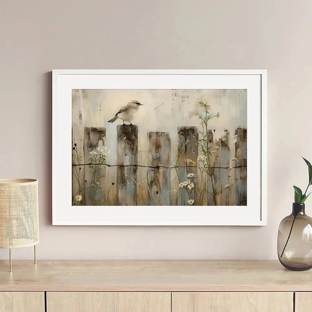 Country Bird Framed Art Print Country Bird Framed Art Print wall art product Arlington Prints - Independent