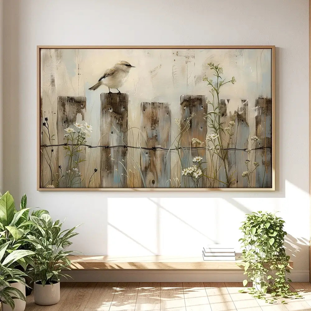 Country Bird Oversized Canvas Print Country Bird Oversized Canvas Print wall art product Arlington Prints - Independent