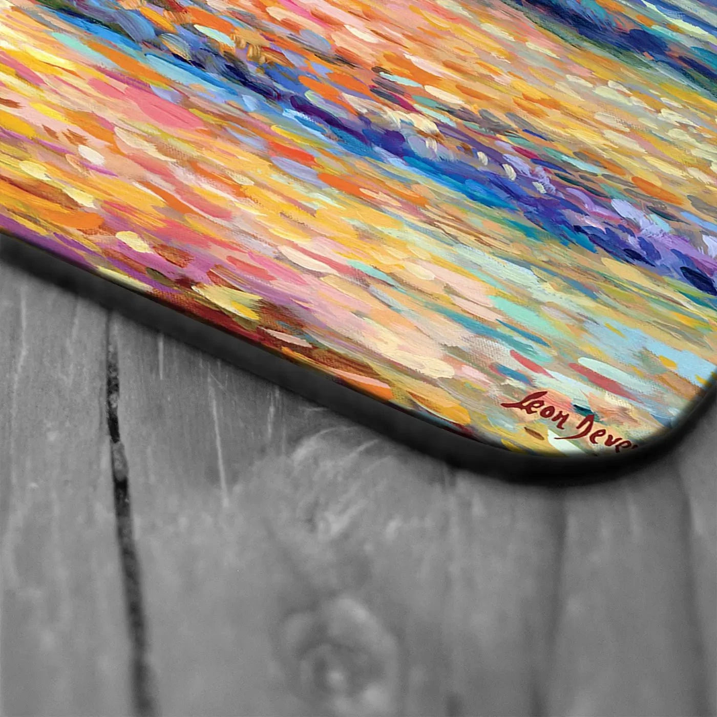 Couple At The Beach Coaster Set Rainbow Soul Tree Coaster Set | Rainbow Soul Tree Art Coasters wall art product Leon Devenice