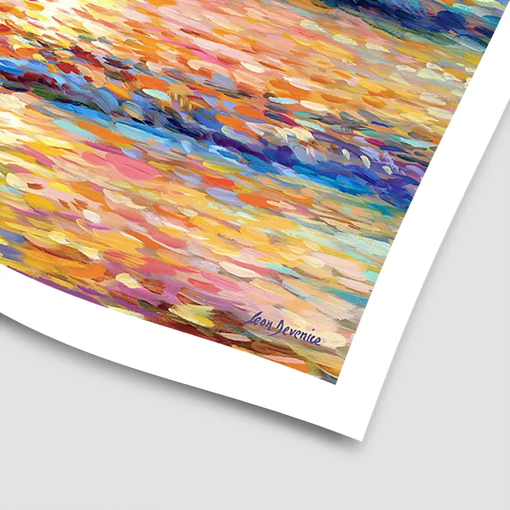 Couple At The Beach Square Art Print Couple At The Beach Square Art Print wall art product Leon Devenice