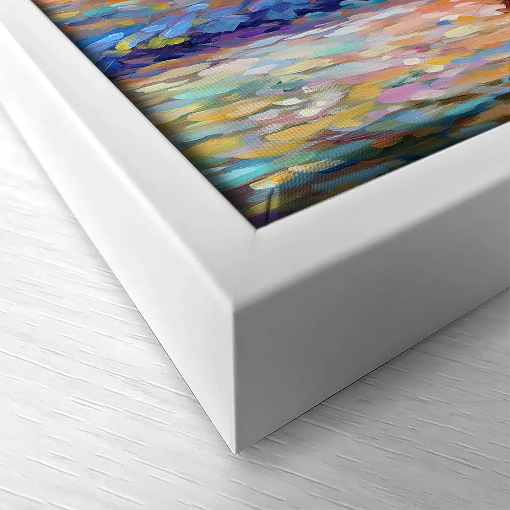 Couple At The Beach Square Canvas Print Couple At The Beach Square Canvas Print wall art product Leon Devenice