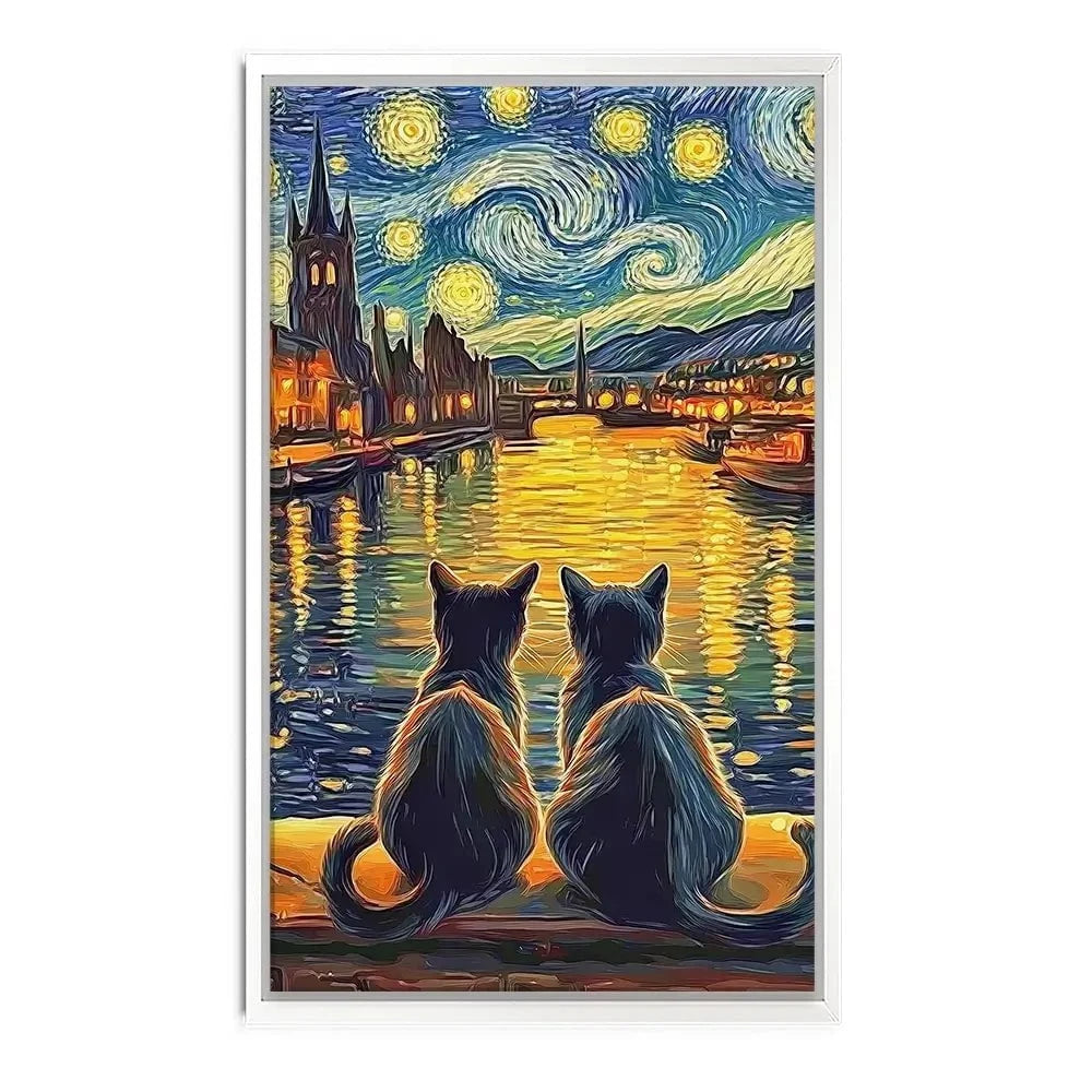 Couple Of Cats Canvas Print Couple Of Cats Canvas Print wall art product David Alexander Elder