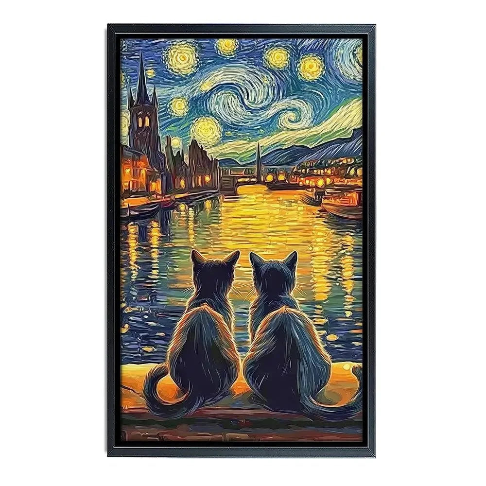 Couple Of Cats Canvas Print Couple Of Cats Canvas Print wall art product David Alexander Elder