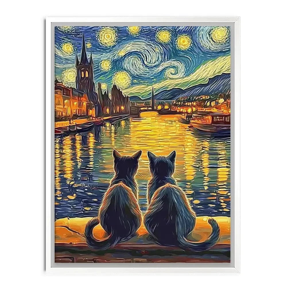 Couple Of Cats Canvas Print Couple Of Cats Canvas Print wall art product David Alexander Elder