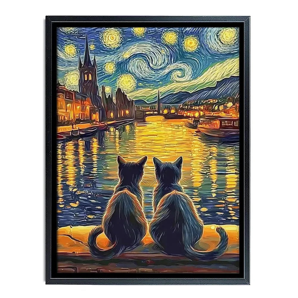 Couple Of Cats Canvas Print Couple Of Cats Canvas Print wall art product David Alexander Elder