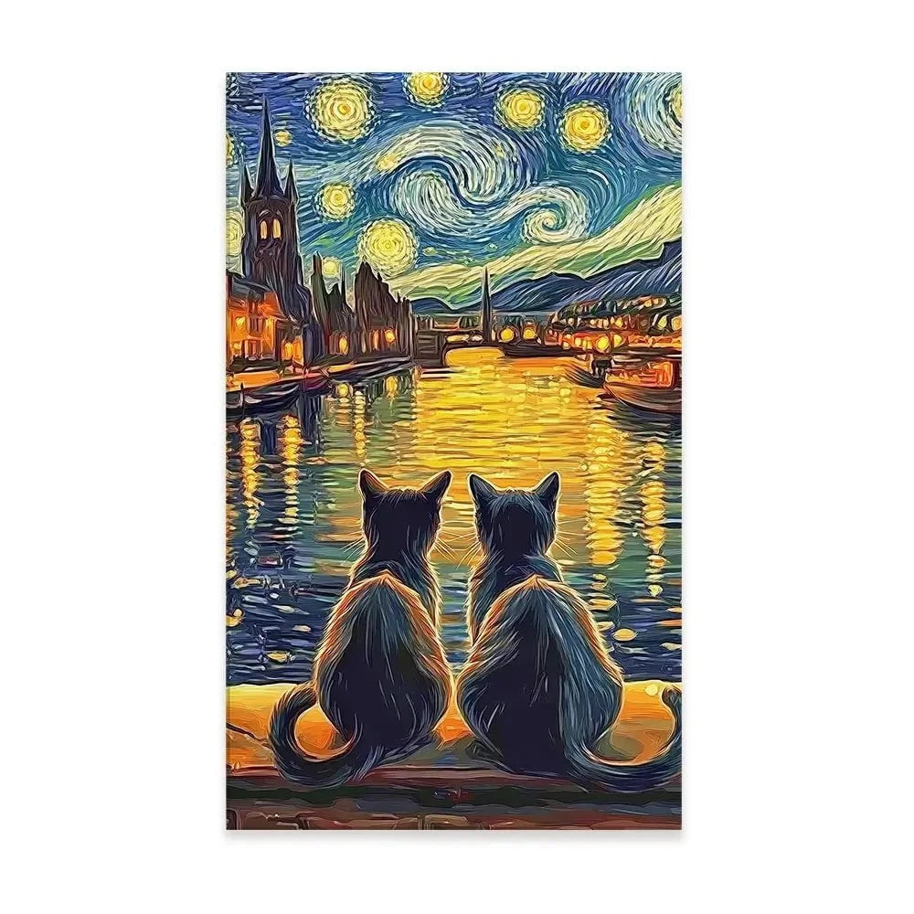 Couple Of Cats Canvas Print Couple Of Cats Canvas Print wall art product David Alexander Elder