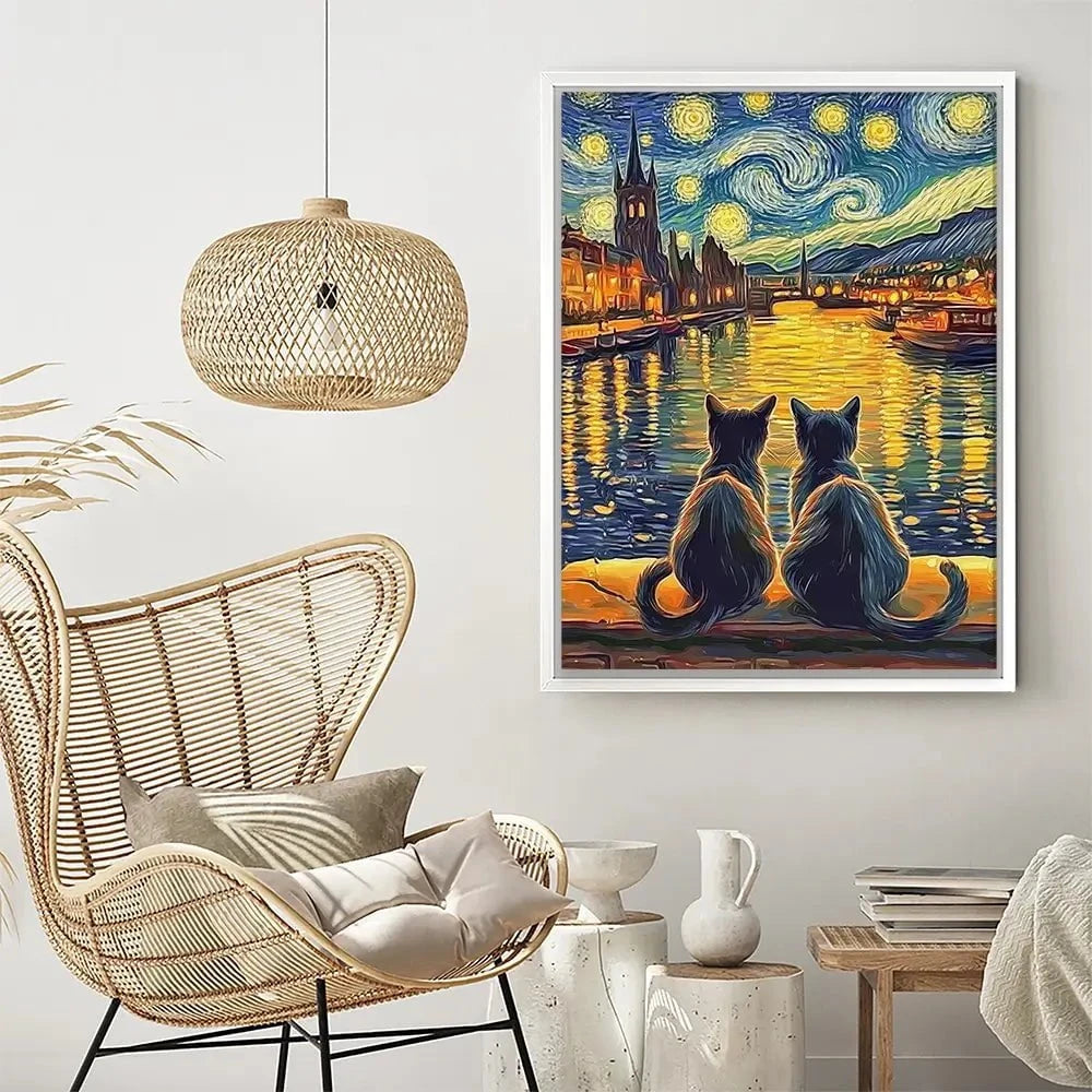 Couple Of Cats Canvas Print Couple Of Cats Canvas Print wall art product David Alexander Elder