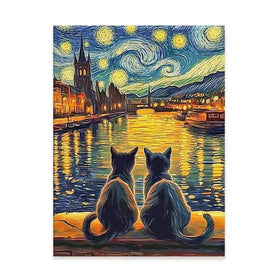 Couple Of Cats Canvas Print Couple Of Cats Canvas Print wall art product David Alexander Elder