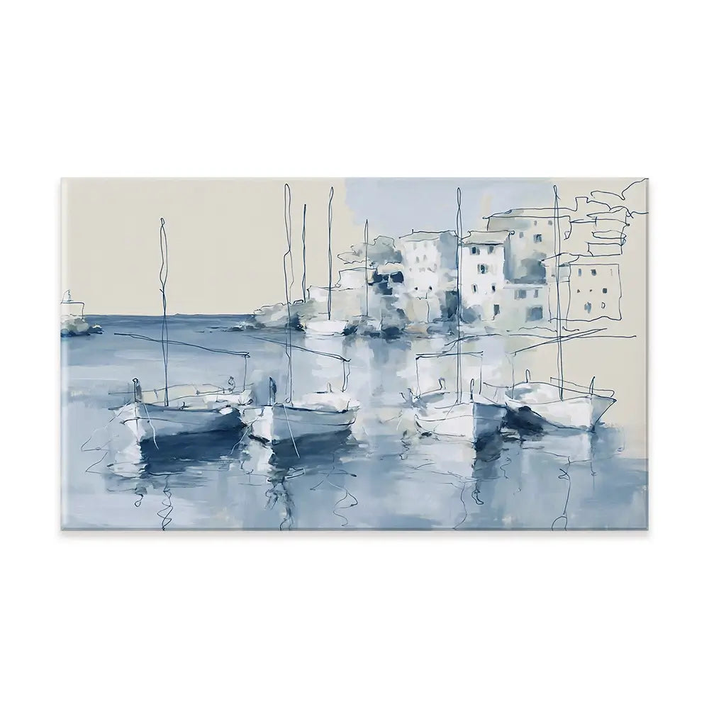 Cove Harbour Village Canvas Print Cove Harbour Village Canvas Print wall art product Chromatic Storm Studio