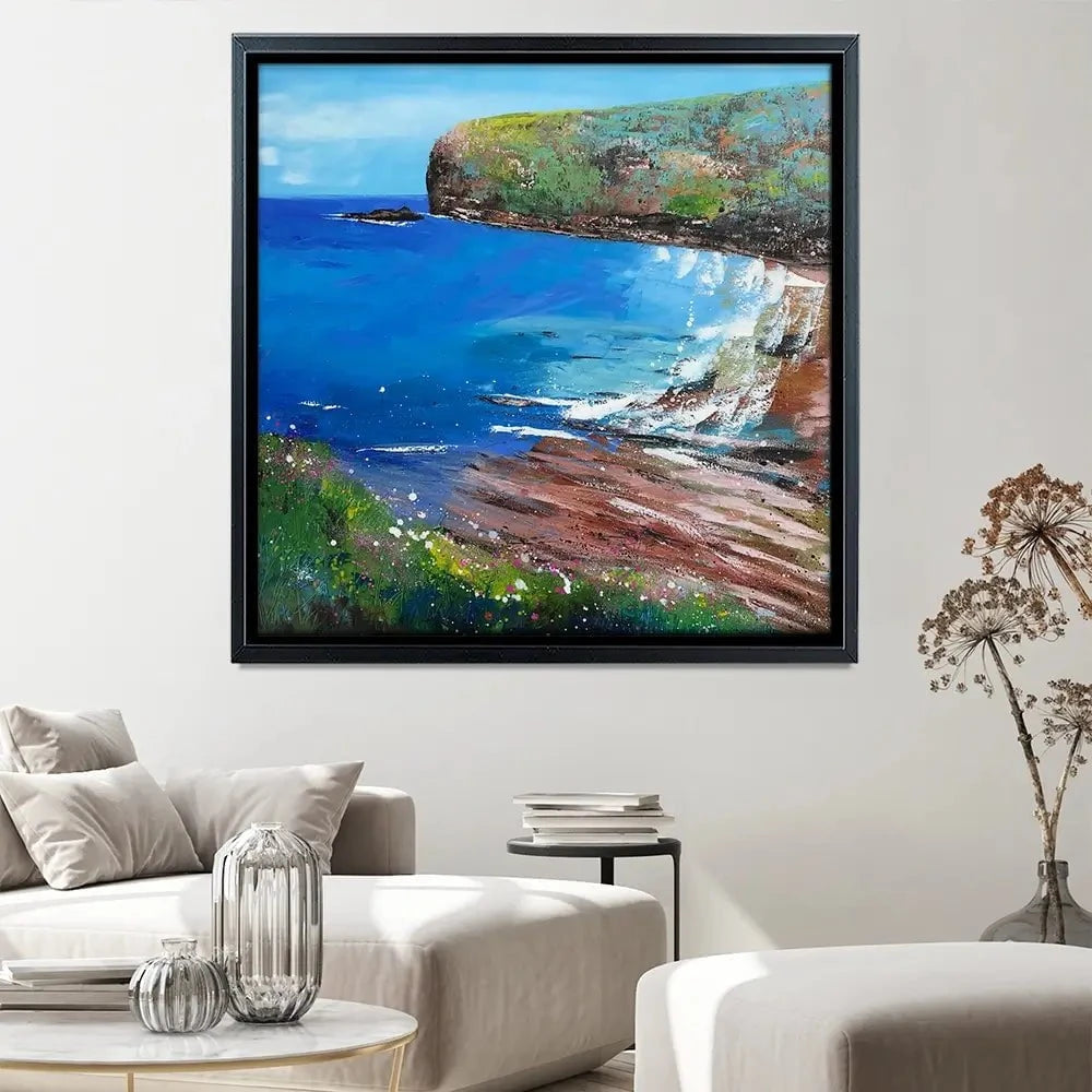 Cove Square Canvas Print Cove Square Canvas Print wall art product Laure Bury