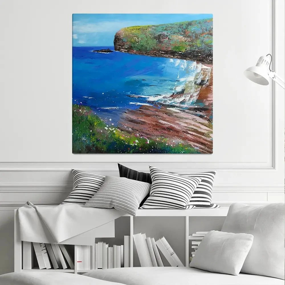 Cove Square Canvas Print Cove Square Canvas Print wall art product Laure Bury