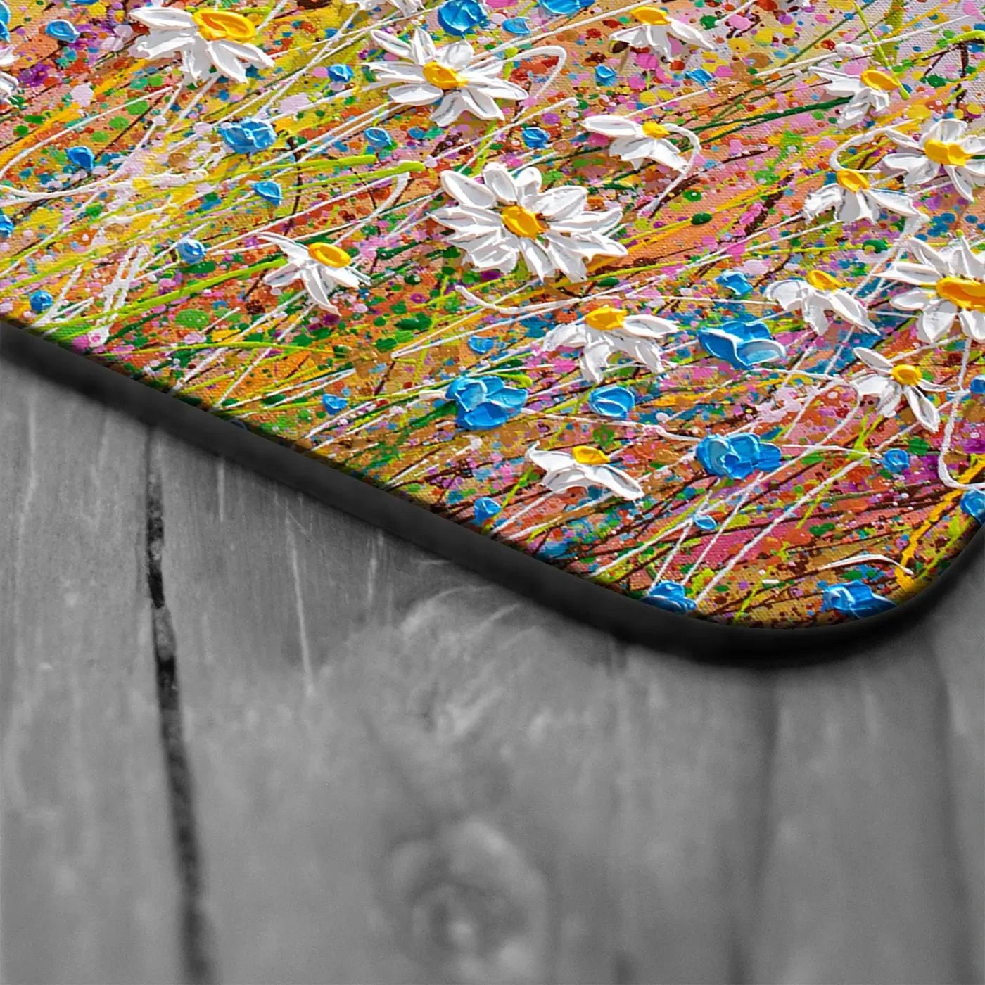 Cover Me In Daisies Coaster Set Rainbow Soul Tree Coaster Set | Rainbow Soul Tree Art Coasters wall art product Olga Tkachyk