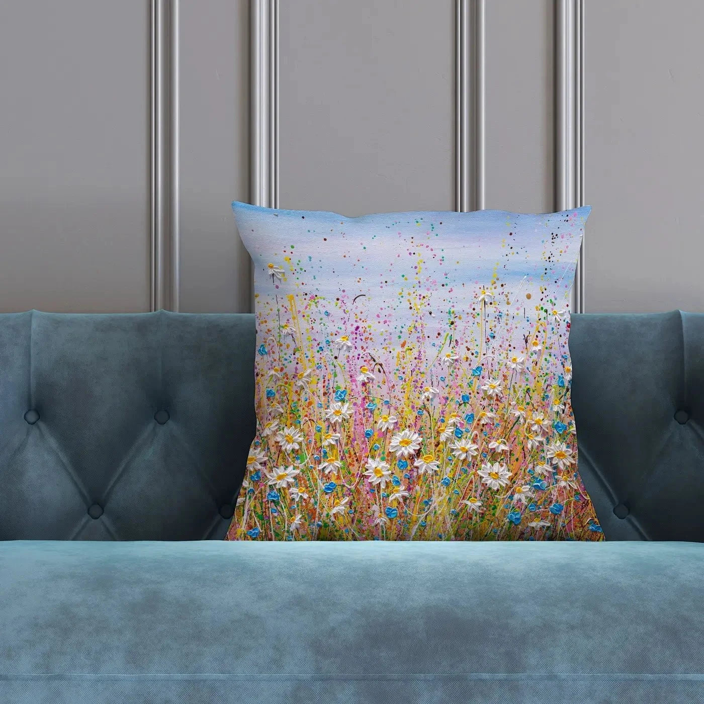 Cover Me In Daisies Cushion Cover Me In Daisies Cushion wall art product Olga Tkachyk