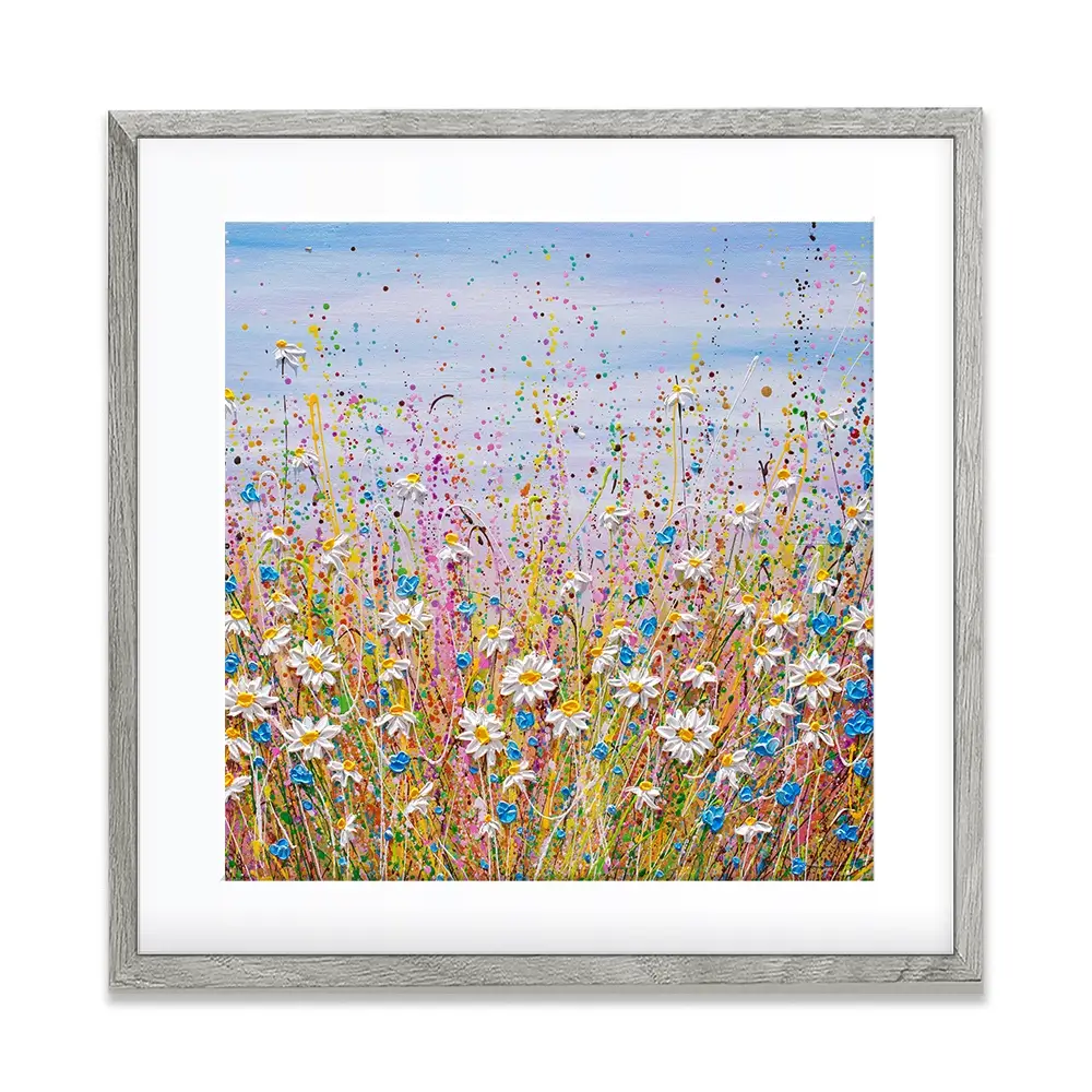 Cover Me In Daisies Square Framed Art Print Cover Me In Daisies Square Framed Art Print wall art product Olga Tkachyk