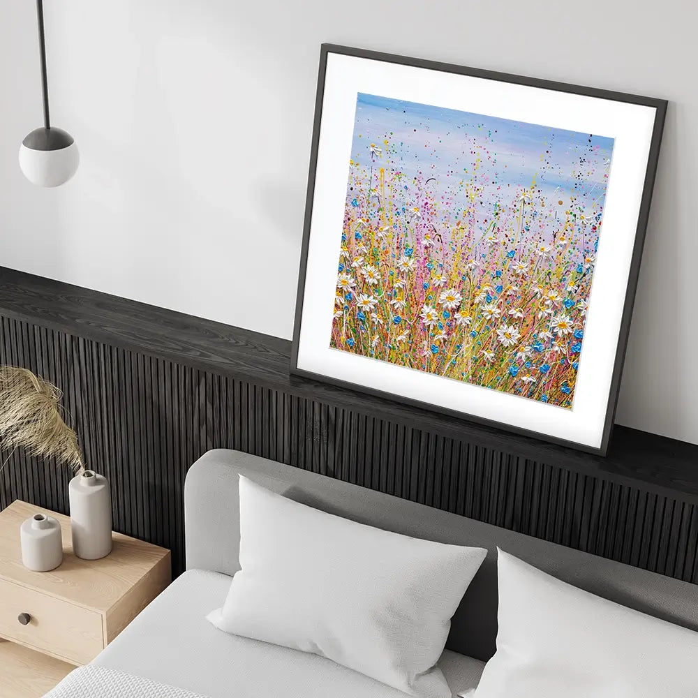 Cover Me In Daisies Square Framed Art Print Cover Me In Daisies Square Framed Art Print wall art product Olga Tkachyk