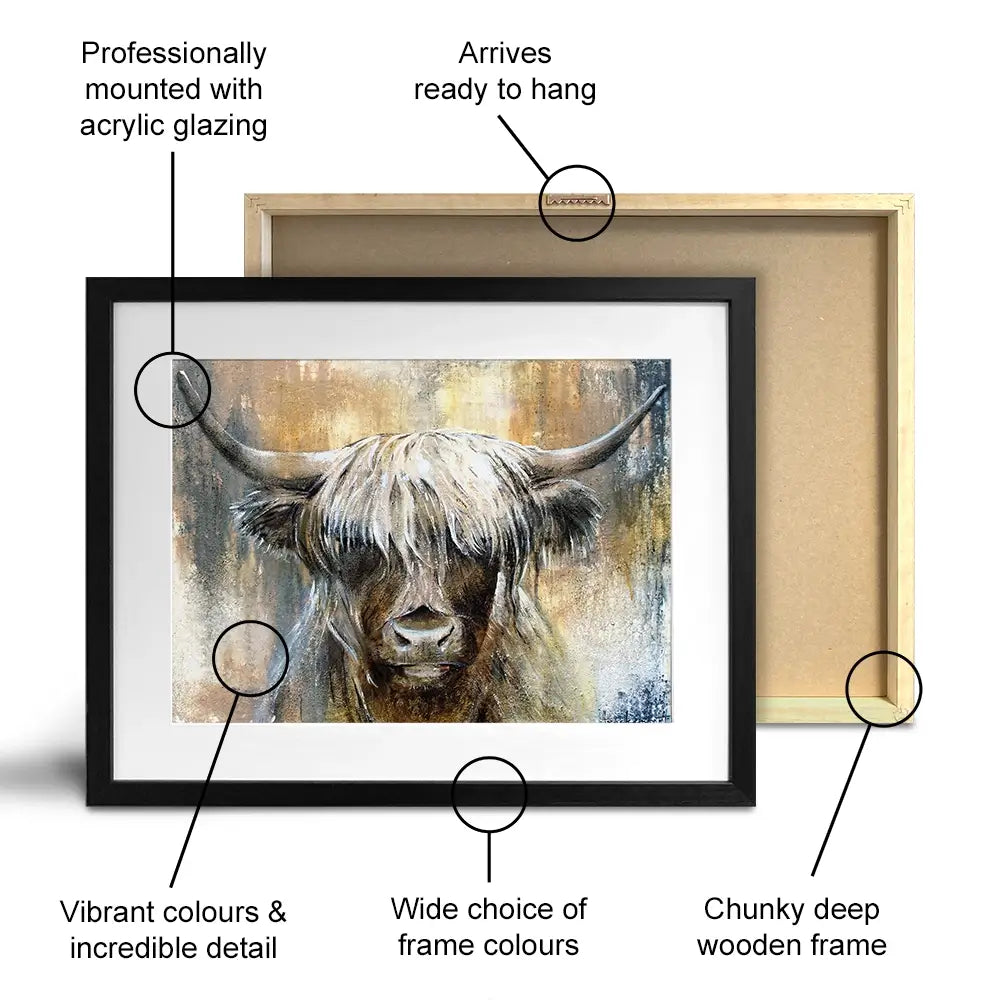 Cow Central Framed Art Print Cow Central Framed Art Print wall art product Studio Paint-Ing