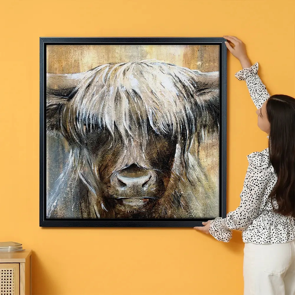 Cow Central Oversized Canvas Print Cow Central Oversized Canvas Print wall art product Art Print Shop