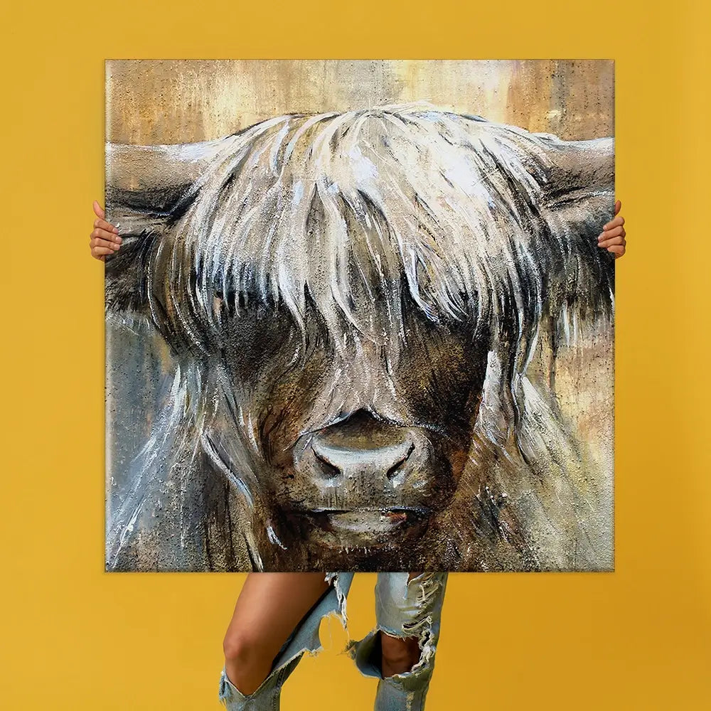 Cow Central Oversized Canvas Print Cow Central Oversized Canvas Print wall art product Art Print Shop