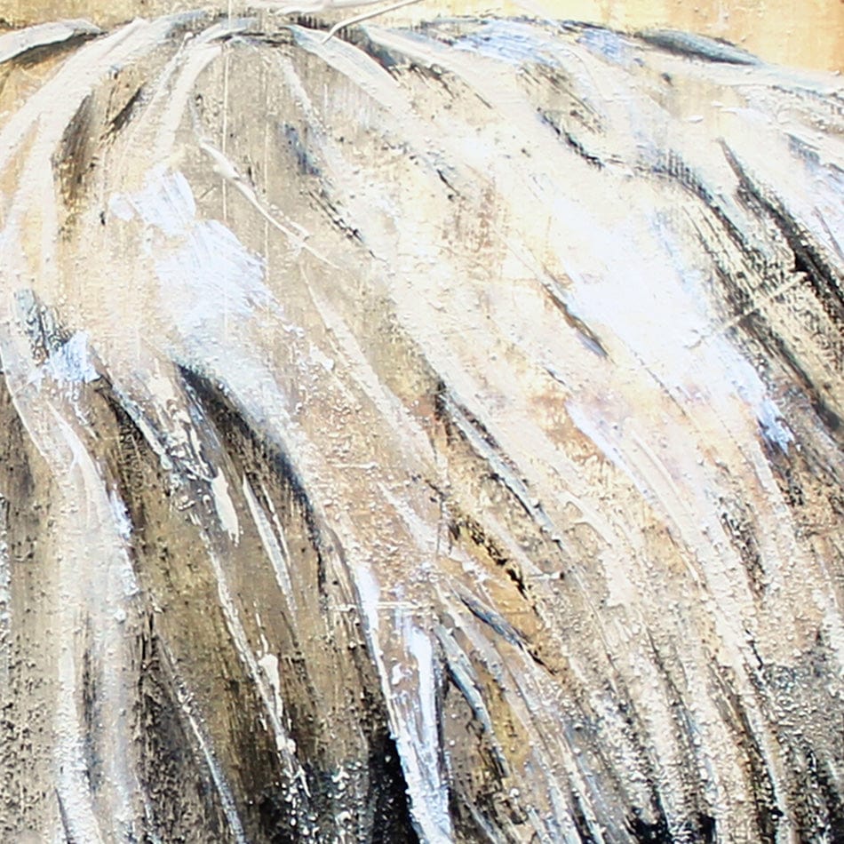 Cow Central Square Canvas Print wall art product Studio Paint-Ing
