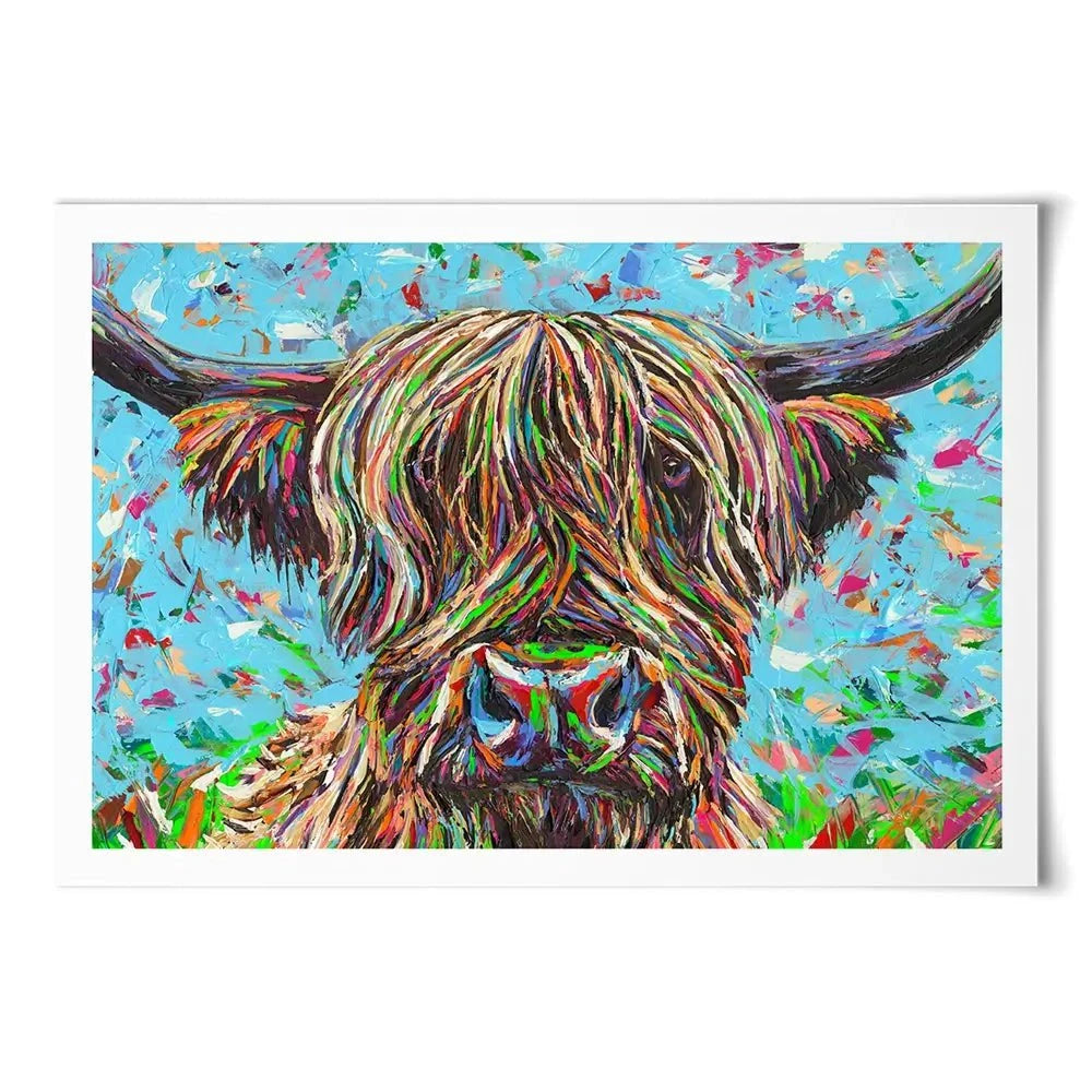 Cow From Another Planet 2 Art Print Cow From Another Planet 2 Art Print wall art product Carolee Vitaletti