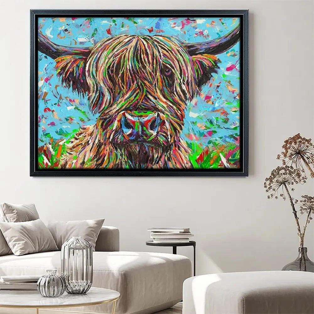 Cow From Another Planet 2 Canvas Print Cow From Another Planet 2 Canvas Print wall art product Carolee Vitaletti