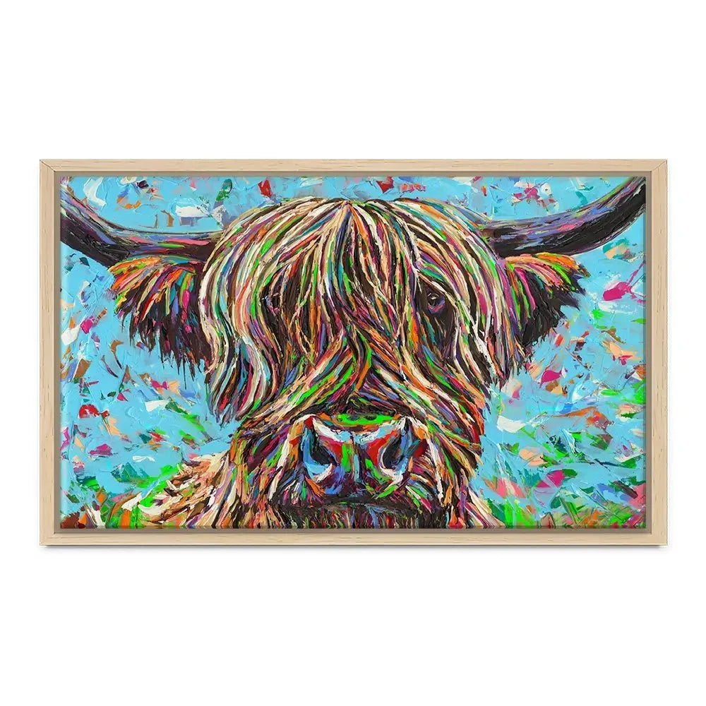 Cow From Another Planet 2 Canvas Print Cow From Another Planet 2 Canvas Print wall art product Carolee Vitaletti
