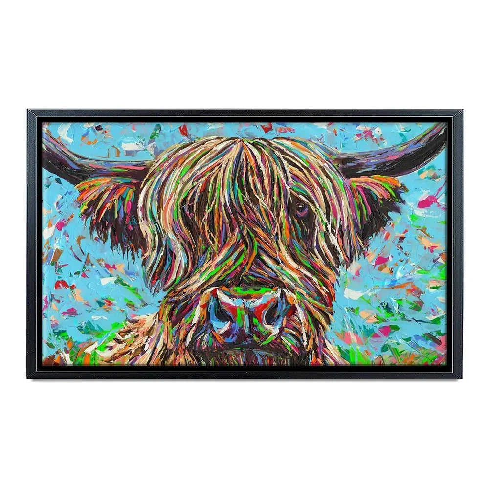 Cow From Another Planet 2 Canvas Print Cow From Another Planet 2 Canvas Print wall art product Carolee Vitaletti